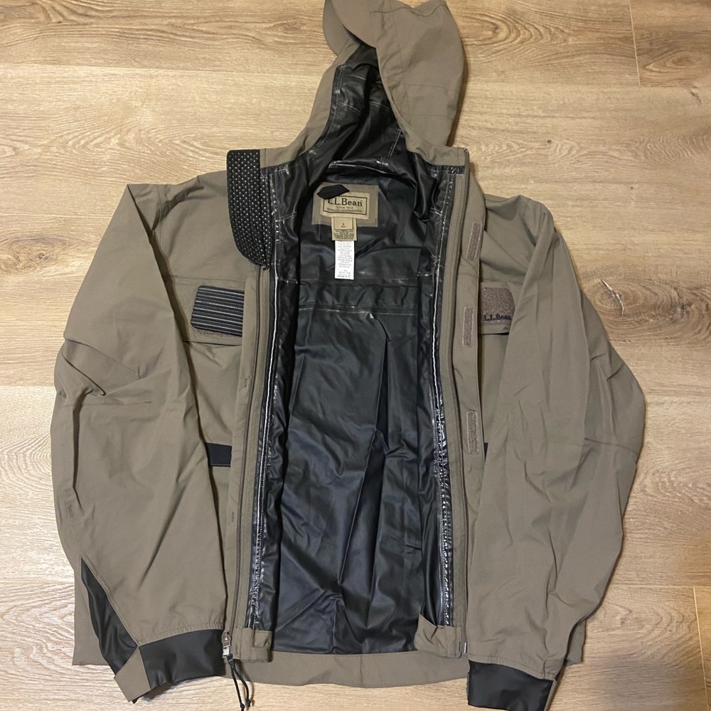 L.L. bean green army coat jacket - Picture 4 of 4